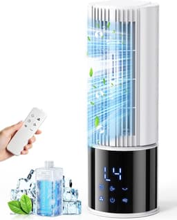 Luchtkoeler Aircooler 6-in-1 - Draagbare Ventilator met Mistfunctie - Timer - 3 Snelheden - Oscillatie — thumbnail 1