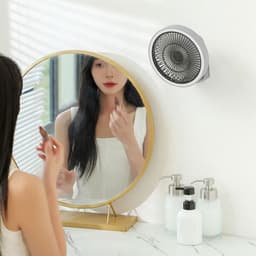 Mini-wandventilator met afstandsbediening - Drie windsnelheden - Oscillatiefunctie - USB-opladen — thumbnail 2