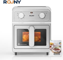 ROUNY Airfryer 4,5 L – Heteluchtfriteuse 1450 W met Kijkvenster – 8 Automatische Programma’s – Waterinjectiefunctie – Kinderslot – 80-200 °C — thumbnail 1