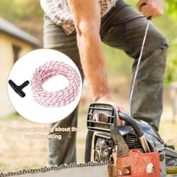 1 Rol Vervangende Terugslagstartkabel voor Stihl Homelite Craftsman Poulan Grasmaaier, 15m Zeer Sterke Starttrekkoord met 3st Universele Starttrekkoord Handvatstartkabelset — thumbnail 5