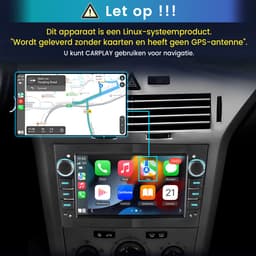 Awesafe Autoradio - Geschikt Voor Opel Meriva Corsa C D Astra G H - Draadloos Carplay Android Auto - Linux systeem - 7 Inch Touchscreem - FM Radio Bluetooth EQ SWC Wifi Airplay — thumbnail 3