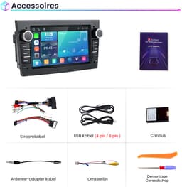 Awesafe Autoradio - Geschikt Voor Opel Meriva Corsa C D Astra G H - Draadloos Carplay Android Auto - Linux systeem - 7 Inch Touchscreem - FM Radio Bluetooth EQ SWC Wifi Airplay — thumbnail 5