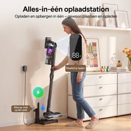 Lubluelu G30 Flexibel en opvouwbaar Draadloze Steelstofzuiger 50Kpa- 5 in 1 Handstofzuiger - Zelfstaand Design - 50 Min Gebruikstijd - Verwijderbare Batterij- Anti-klit Borstel - HEPA-filter - LED-koplampen — thumbnail 2