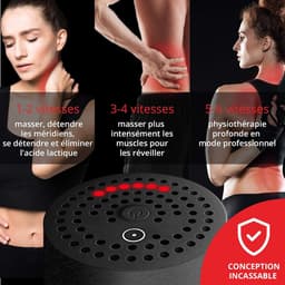 SnelShoppen - Muscle massage gun met handleiding in het Frans, zeer stille en efficiënte ontspanningsapparaat, geschikt voor het hele lichaam, verlich — thumbnail 2