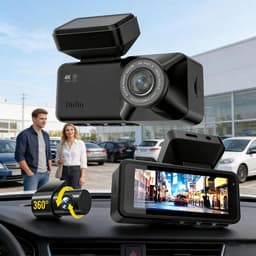 Dashcam - Autocamera Rijcamera - Verkeersregistratie - G-sensor voor crashdetectie - 3.2 inch scherm - Zwart — thumbnail 2