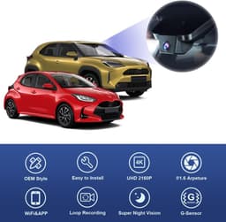 Dashcam 4K voor Yaris & Yaris Cross - 2160P UHD Video - Nachtzicht - Eenvoudige installatie - ShopVlot — thumbnail 2