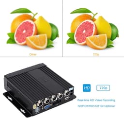 Auto DVR Recorder - Mobiele Camera - Veilige Rit - 4 Kanaals Opname - 140 x 42 mm - Zwart — thumbnail 5