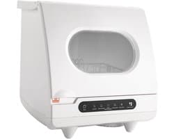 Mini Vaatwasser - Compact Apparaat - Snel Servies Wassen - 5 Spoelprogramma's - 5 Liter - Wit