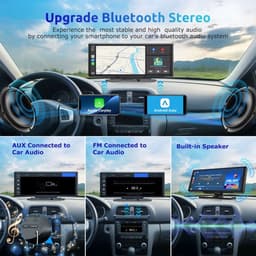 Dashcam - 10.26 Inch Touchscreen - 4K Video - Draadloze Carplay - Android Auto - GPS Navigatie — thumbnail 2