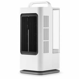 Draagbare verdampingskoeler, persoonlijke koelventilator met verneveling (1,7 l), 3 snelheden en 3 instelbare vernevelingsstanden; ultrastille mini-airco-ventilator met draaggreep voor slaapkamer, kantoor, bureau, camper en gebruik binnenshuis. — thumbnail 1
