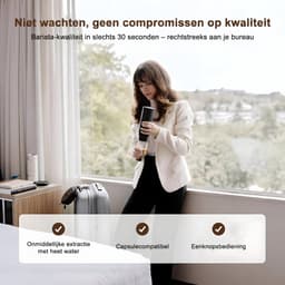 Draagbare Koffiemachine 3-in-1 Capsule – Nespresso & Dolce Gusto & Koffiepoeder Compatibel – USB-C Oplaadbaar 3×2500mAh Powerbank – 60ml Espressomachine Koffiezetapparaat Camping Auto Kantoor Reizen Trein – Zwart Snoerloos — thumbnail 3
