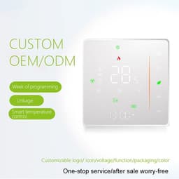 Intelligente Thermostaat - App Gestuurd - Vloerverwarming Instellen - Weekschema Programmering - 108 x 98 cm - Wit — thumbnail 4
