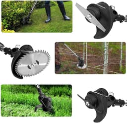 Accu-Grasmaaier – 1800W Borstelloze Motor, 1500 tpm, 15cm Snijbreedte, 2 Batterijen, Verstelbare Hoogte – Voor Thuis & Tuin — thumbnail 4