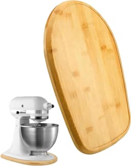 Apparaatduwer Keuken - Mobiel Keukenblad - Mixer Stabiel Houden - Trillingsdempend Ontwerp - 42x31 cm - Houtkleur — thumbnail 1