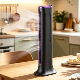KZQ Draagbare Bladloze Mini Torenairco Usb Oplaadbaar Voor Slaapkamer Huis Auto En Camper — thumbnail 2