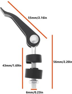 Handvaten moeren 6mm, roostevrij staal, set van 2 — thumbnail 2