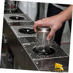 Bar Rinser - Bekerwasmachine Glazenwasser - Snel Beker Spoelen - Hogedruk Spoelen - 10 x 10 x 7 cm - Zilver — thumbnail 4