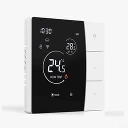 Slimme Thermostaat - Verwarming Controller - Energie Besparen - Spraakbesturing Compatibel - 86x86x41 mm - Grijs — thumbnail 4