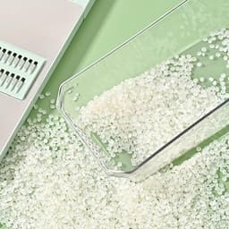 Voedselhakmolen Groentesnijder - Keukenmachine Rasp - Maaltijden Bereiden - Multifunctioneel 6-in-1 - 34x15x13 cm - Groen — thumbnail 5