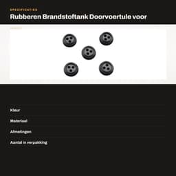 Doorvoertule 3-gaats - Brandstoftank Doorvoer - Vervangingen Grasmaaier - Rubber - Gatdiameter 5 mm - Compatibel met Echo Modellen — thumbnail 3