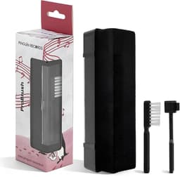 Pinguïn Records VinylCare ProBrush - Hoogwaardige platenborstel – Complete 3-delige set – Inclusief naald- en schoonmaakborstel - Antistatische platenborstel – LP borstel – Platenreiniger voor vinyl — thumbnail 1