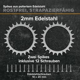 Robotic grasmaaier spikes - RVS - perfecte pasvorm - maximale grip - ShopVlot — thumbnail 3