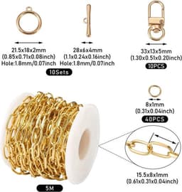 Ovale ketting choker van roestvrij staal met paperclip design, geschikt voor vrouwen en meisjes voor een stijlvolle en duurzame look — thumbnail 2