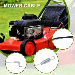 Tractiekoppeling Kabel - 2 Stuks - Compatibel met Toro Grasmaaiers - Kabellengte 45,5"/115,57cm - 34,5"/87,63cm - Metaal - Onderdelennummer 115-8435 290-941 - Grasmaaier Kabel — thumbnail 4