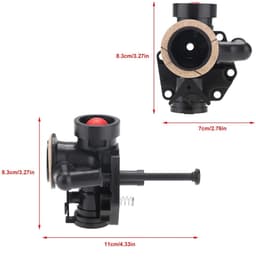 Dailygoods- Carburateur Vervanging - Metalen Carburateur - 11x8.3x7cm - Geschikt voor 499809/498809A/494406 - Inclusief Hardware - Schokbestendig - Grasmaaieronderdeel — thumbnail 2