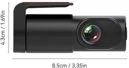 Autodashcam – Full HD – 140° groothoeklens – WiFi-dashcam - 1080p HD-nachtzicht – Draadloze WiFi-smartphoneverbinding – Nachtzichtfunctie – App (Wi-Fi) – Compact en draagbaar – Zwart — thumbnail 2