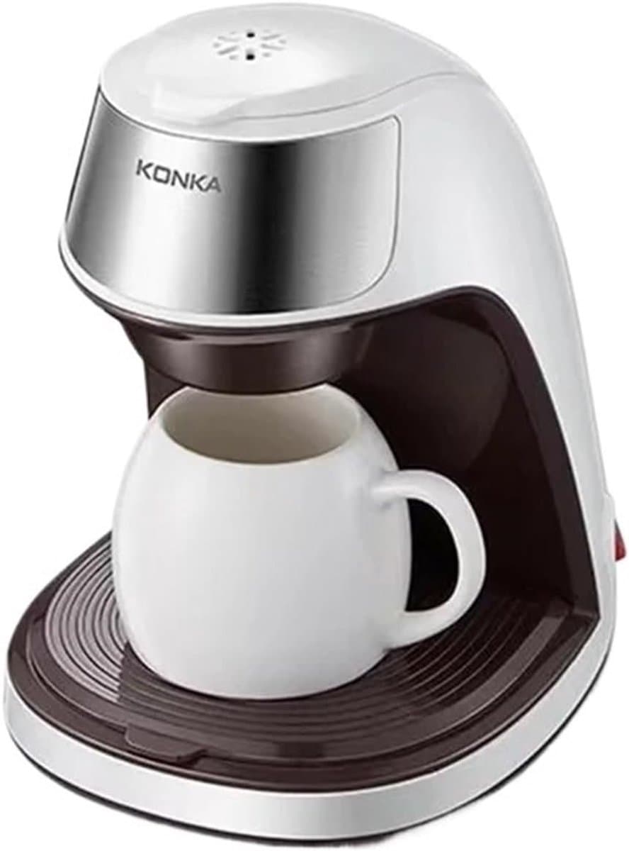 Mini Koffiezetapparaat Draagbaar - 450W - 0.3L - 1-Kops Filter - Wit — afbeelding 1
