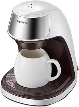 Mini Koffiezetapparaat Draagbaar - 450W - 0.3L - 1-Kops Filter - Wit — thumbnail 1