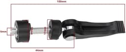 Dailygoods- Grasmaaier Schroef 4 Stuks - Quick Release/Borgschroef - Handvat 56 mm - M6 Schroefdiameter - Aluminiumlegering/Kunststof - Geschikt voor Grasmaaiers — thumbnail 5