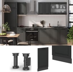 Vaatwasserfront - Keukenfront - Keuken Inrichten - Interne Bediening - 45 cm - Antraciet — thumbnail 4