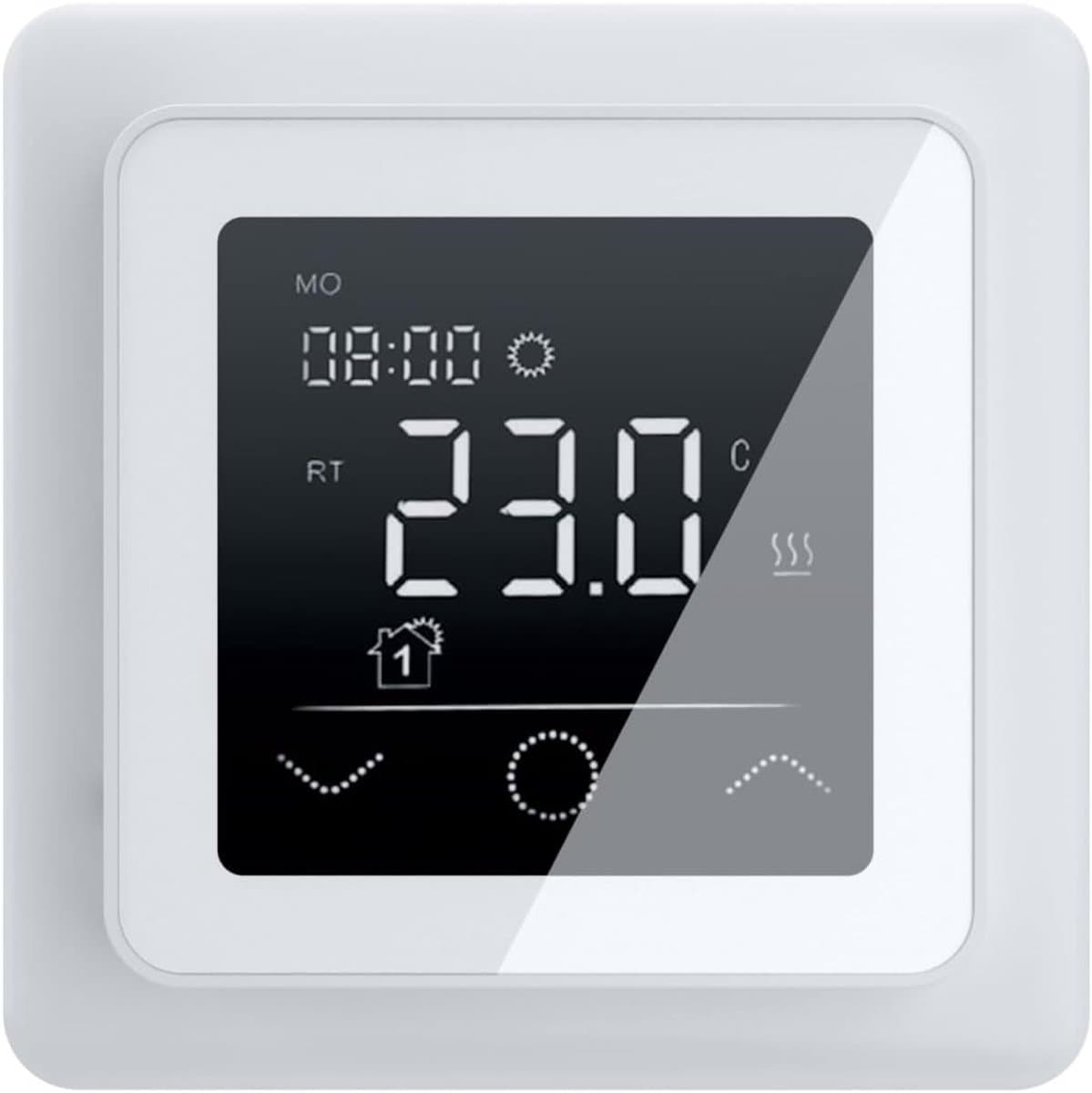Digitale Touchscreen Thermostaat voor Elektrische Vloerverwarming - Programmeerbaar en Energiezuinig — afbeelding 1