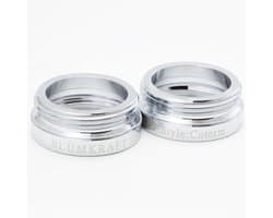 Set van 2 radiatoradapters M28 naar M30 voor thermostaten
