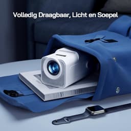 SnelShoppen - Mini Projector Full HD 1080P met Android App, Draagbare Projector met WiFi en Bluetooth voor Thuisbioscoop, Automatische Verticale Corre — thumbnail 4
