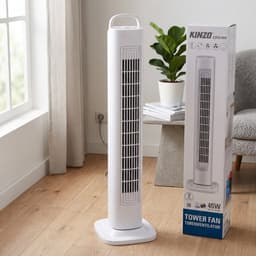 Kinzo torenventilator All-11320 – wit 78 cm - Witte ventilator — thumbnail 1