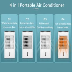 Draagbare Airco - Verwarming Koeler - Comfort Thuis - 4-in-1 Functie - 25 m² - Wit — thumbnail 4