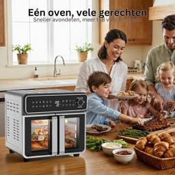 CLGP® Heteluchtoven - Oven - Airfryer Oven - Zwart — thumbnail 2