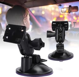 SnelShoppen - 360 Graden Verstelbare Vacuum Suction Cup Dash Cam Houder, Universele Dashcamera Achteruitkijkspiegel Bevestiging Kit voor de Meeste Das — thumbnail 5