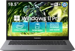 Blackview AceBook 10 - Laptop - 18,5 inch Full HD - 16 GB DDR4 - 512 GB SSD - Intel Pentium Silver N6000 - WiFi 6 - Windows 11 Pro Notebook - Intel® Graphics - Grijs — thumbnail 1