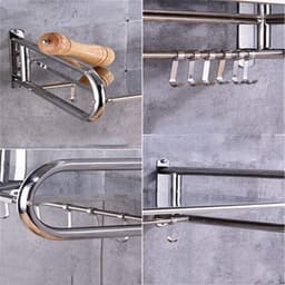 Magnetron Oven Rek - Keuken Organizer - Keuken Opbergen - Stabiel Roestvrij Staal - 60 cm - Zilver — thumbnail 3