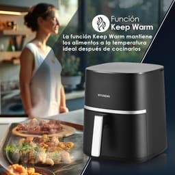 SnelShoppen - Air Fryer 7 Liter zonder Olie, 1800W, 10 Programma's, LED-Touchscreen, X-Cyclone Technologie, Zwart, Ideaal voor Keuken en Gezond Koken — thumbnail 3
