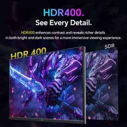 KTC-H24T7-gaming monitor-23,8 inch plat Fast IPS-QHD 2560×1440-overklokt 185Hz-1ms MPRT-HDR400-FreeSync & G-Sync compatibel-VESA 100×100 hoogteverstelbaar — thumbnail 4