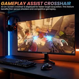 SnelShoppen - 34 Inch UltraWide Gaming Monitor met Speakers 165hz WQHD 3440x1440p | 21:9 IPS Scherm, FreeSync & G-Sync Compatibel, PIP/PBP, Dual HDMI — thumbnail 3