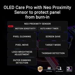 ASUS ROG Swift OLED PG32UCWM - 4K UHD Tandem RGB OLED - USB C 96W - 0.03ms - 4K 240Hz, FHD 480Hz Dual Mode - 32 Inch — thumbnail 3