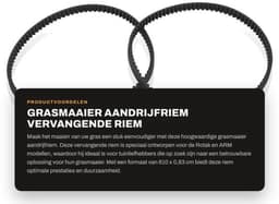 Aandrijfriem 6,1 meter - Compatibel met Art.8846/8847/8848 - Nylon - 1,6 mm doorsnede - 6 x reservedraadspoel - Grijs - Grasmaaier — thumbnail 1
