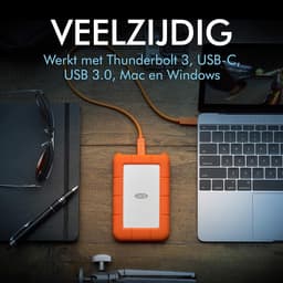 Externe Harde Schijf - Mobiele Opslag - Data Back-up - Schok- en Waterbestendig - 2 TB - Oranje — thumbnail 3
