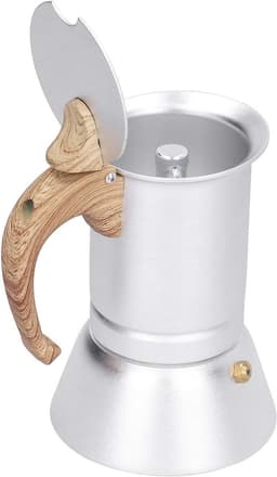 Koffiezetapparaat - Espresso pot - Koffie zetten - Inductie geschikt - 150 ml - Zilver — thumbnail 1